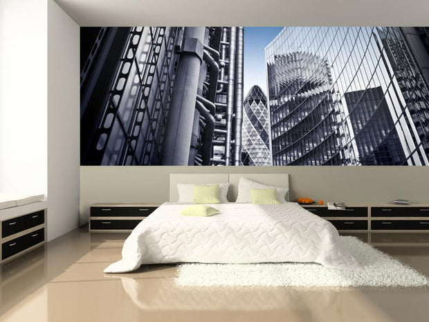 Financial District of London Wall Mural-Buildings & Landmarks,Cityscapes,Panoramic-Eazywallz