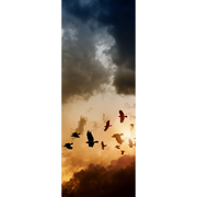 Flock on the Sunset Door Mural-Animals & Wildlife-Eazywallz