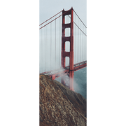 Foggy Golden Gate Bridge Door Mural-Buildings & Landmarks-Eazywallz