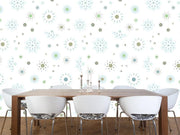 Fresh floral pattern Wall Mural-Patterns-Eazywallz