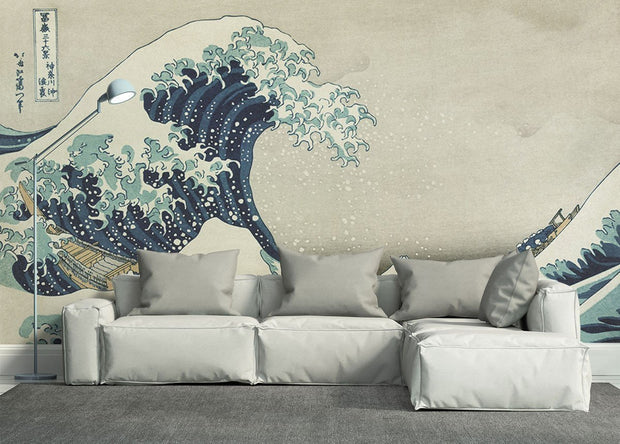 Great Wave off Kanagawa Wall Mural-Arts-Eazywallz