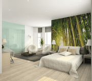 Green Bamboo Forest Wall Mural-Zen-Eazywallz