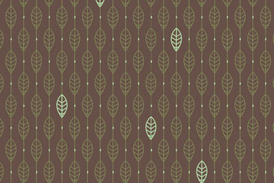 Green leaves pattern Wall Mural-Patterns-Eazywallz