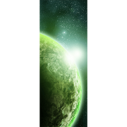 Green Planet in Space Door Mural-Space-Eazywallz
