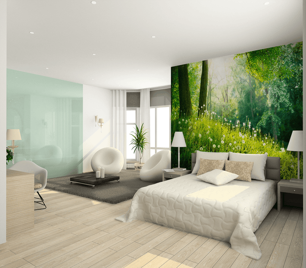 Green Spring Forest Wall Mural-Landscapes & Nature-Eazywallz