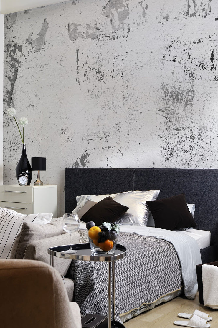 Grunge Black & White Street Wall Mural-Textures-Eazywallz