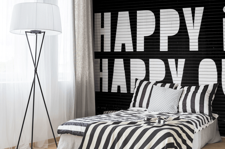 Happy in, Happy out Wall Mural-Urban-Eazywallz