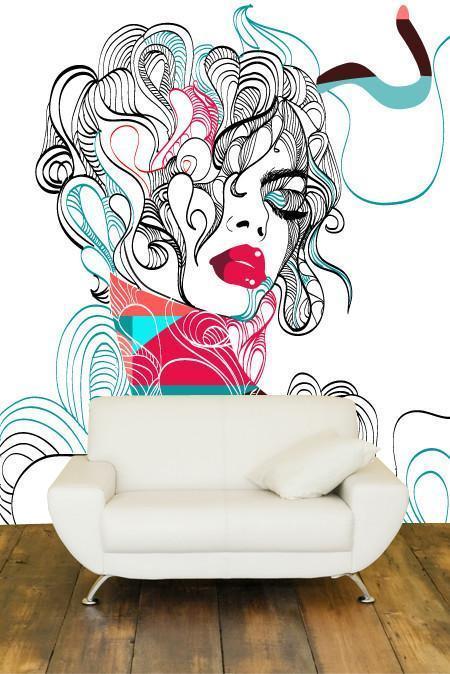 Haute Couture Wall Mural-Abstract,Modern Graphics,Featured Category of the Month-Eazywallz