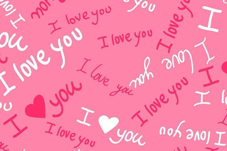 "I love you" Wall Mural-Patterns,Words,Featured Category of the Month-Eazywallz