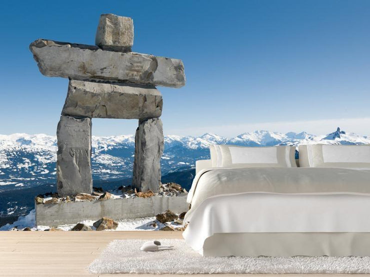 Inukshuk, Canada Wall Mural-Buildings & Landmarks,Landscapes & Nature-Eazywallz