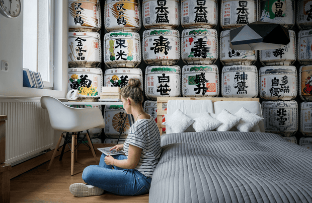 Japanese Stack Wall Mural-Landscapes & Nature-Eazywallz