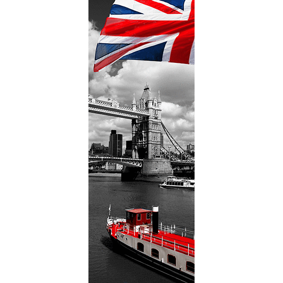 London Flag Door Mural-Transportation-Eazywallz