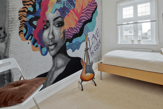 Love is Color Wall Mural-Urban-Eazywallz