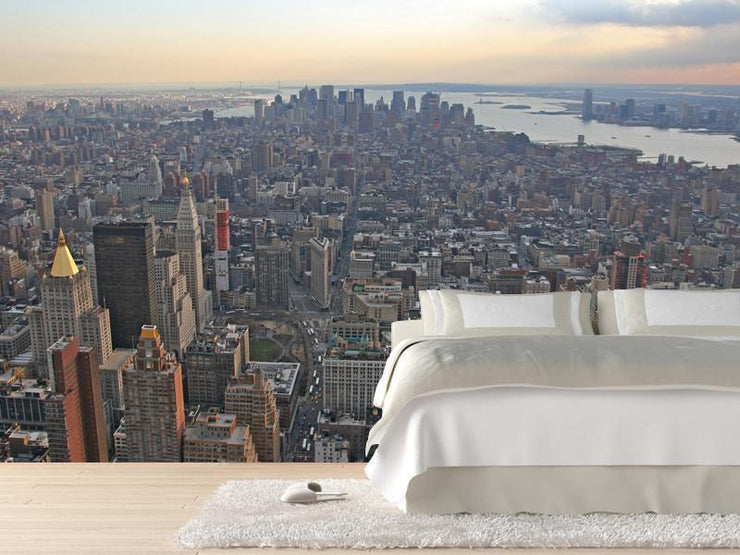 Manhattan skyline Wall Mural-Cityscapes,Featured Category-Eazywallz