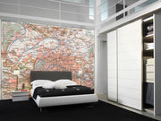 Map of Paris and the suburbs Wall Mural-Maps-Eazywallz