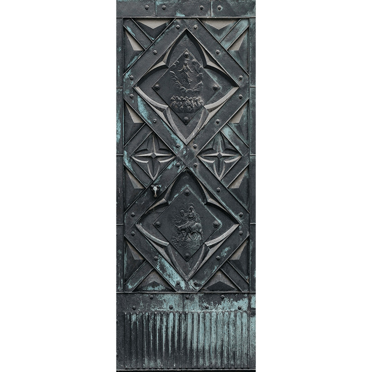 Medieval Church Door Mural-door-Eazywallz