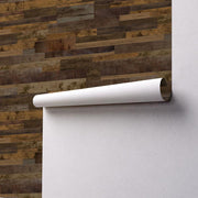 Mixed Brown Reclaimed Wood Removable Wallpaper-wallpaper-Eazywallz