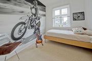 Motor Bike Rider Wall Mural-Sports-Eazywallz