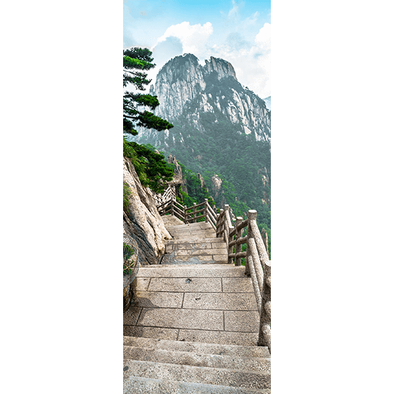 Mountains in China Door Mural-Landscapes & Nature-Eazywallz