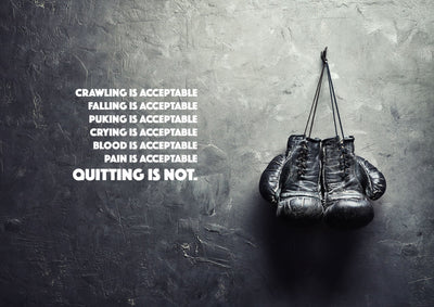 'Never Quit' Boxing Wall Mural-Sports-Eazywallz