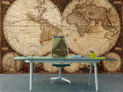 Old map Wall Mural-Maps-Eazywallz