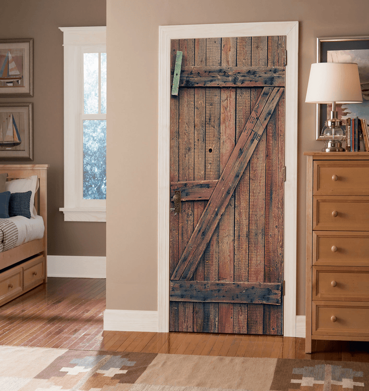 Old Wooden Door Mural-Textures-Eazywallz