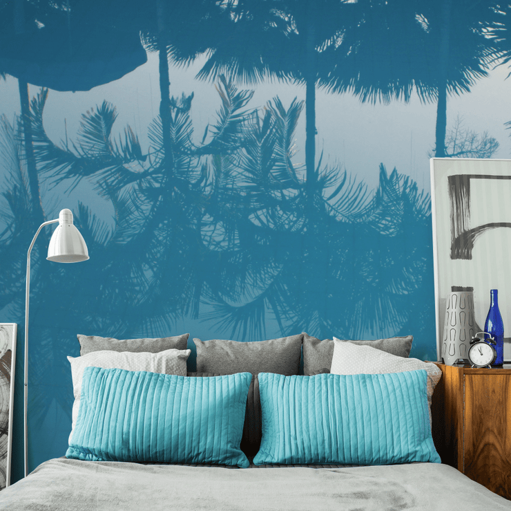 Palm Tree Pool Reflection Wall Mural-Tropical & Beach-Eazywallz