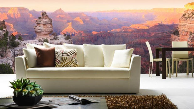 Panorama of the Grand Canyon at Sunset Wall Mural-Buildings & Landmarks,Landscapes & Nature,Panoramic-Eazywallz