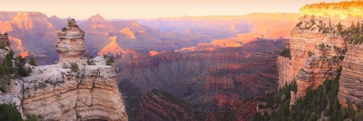 Panorama of the Grand Canyon at Sunset Wall Mural-Buildings & Landmarks,Landscapes & Nature,Panoramic-Eazywallz