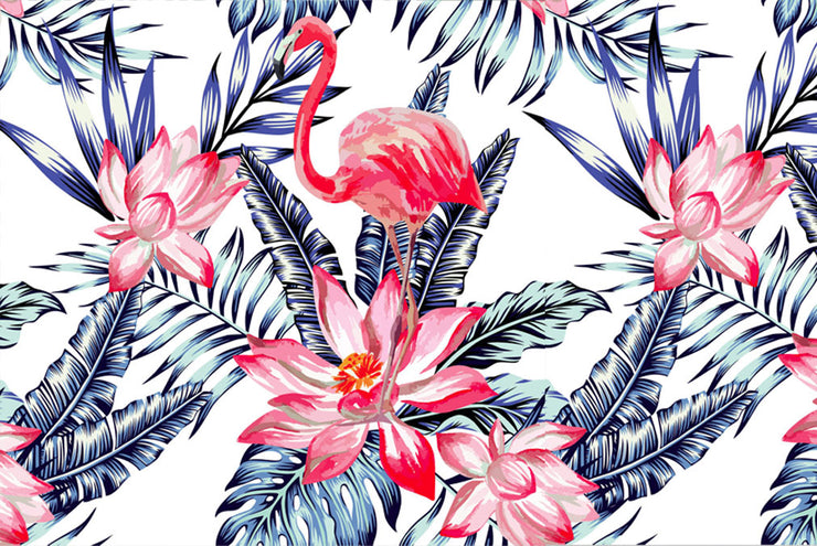 Tropical Flamingo Wallpaper Mural