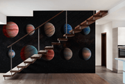 Planets in Space Wall Mural-Space-Eazywallz