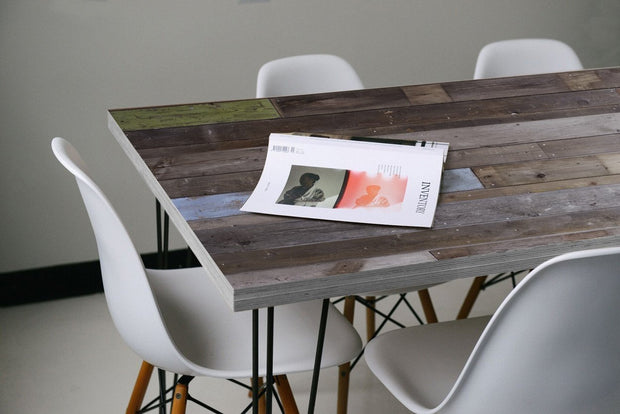 Reclaimed Wood Table Skin-Landscapes & Nature-Eazywallz