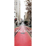 Red Rails in San Francisco Door Mural-Cityscapes-Eazywallz