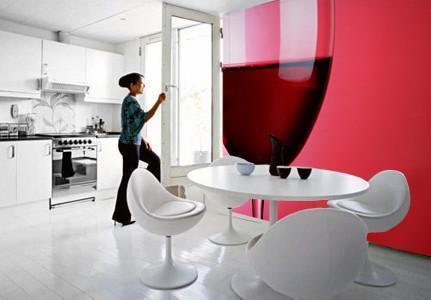 Red Wine Glass Wall Mural-Food & Drink-Eazywallz