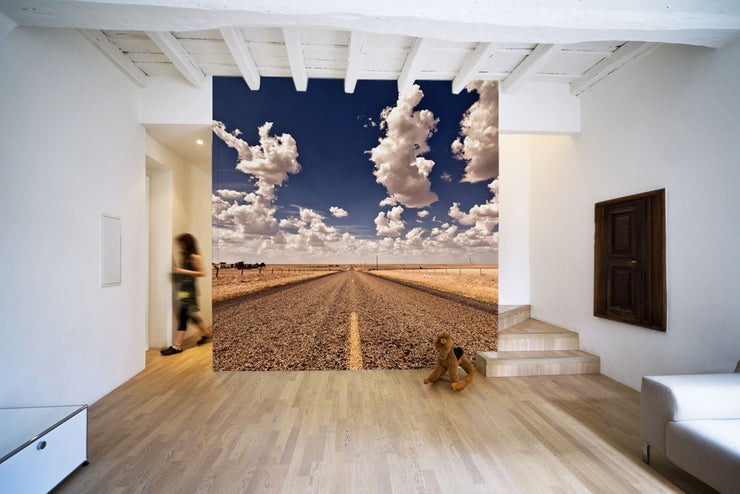 Road Trip Wall Mural-Landscapes & Nature,Vintage-Eazywallz