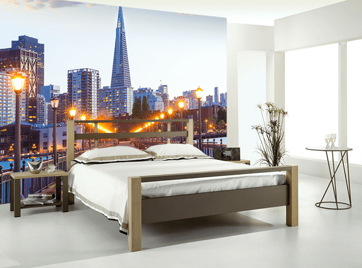 San Francisco Pier 7 Skyline Wall Mural-Cityscapes,Transportation-Eazywallz