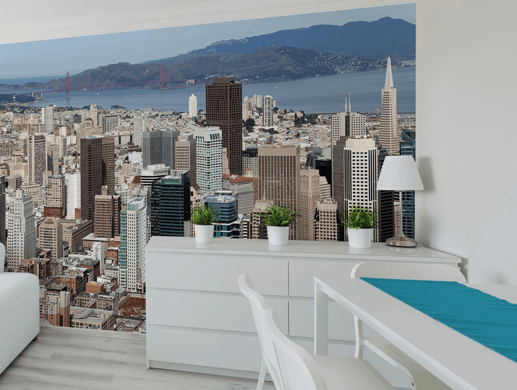 San Francisco Skyline Wall Mural-Cityscapes-Eazywallz