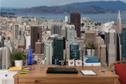 San Francisco Skyline Wall Mural-Cityscapes-Eazywallz