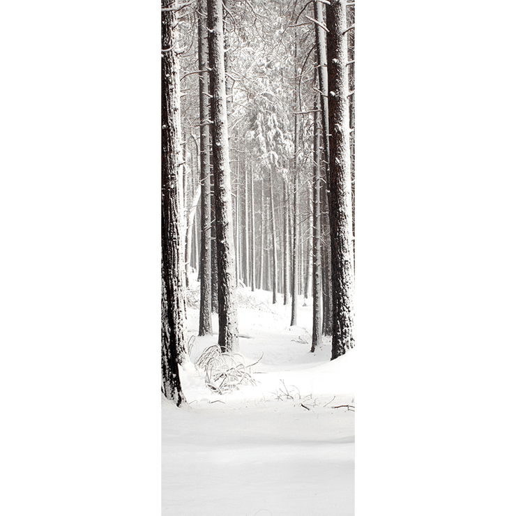 Snow Forest Door Mural-Landscapes & Nature-Eazywallz