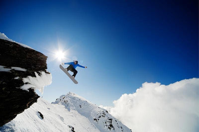 Snowboarder in the air Wall Mural-Sports-Eazywallz