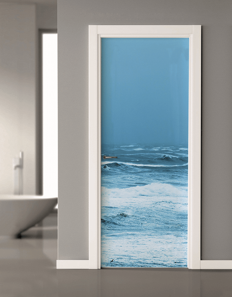 Storm Wave Door Mural-Landscapes & Nature-Eazywallz