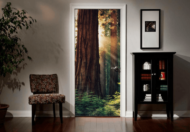 Sunlight in Yosemite National Park Door Mural-Landscapes & Nature-Eazywallz