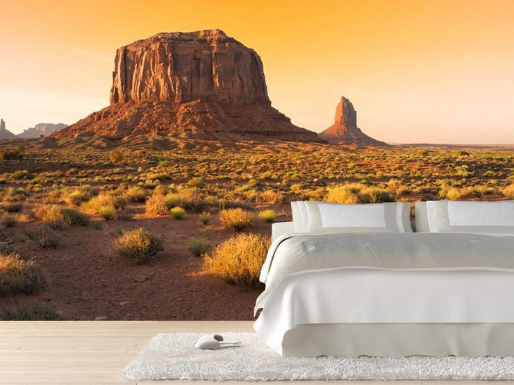 Sunset at the Monument Valley, USA Wall Mural-Buildings & Landmarks,Landscapes & Nature-Eazywallz