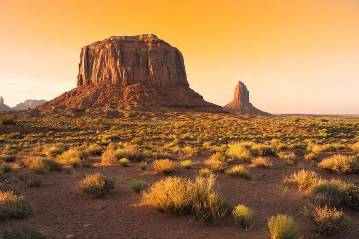 Sunset at the Monument Valley, USA Wall Mural-Buildings & Landmarks,Landscapes & Nature-Eazywallz