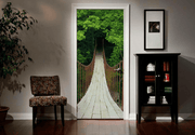 Suspension Bridge Door Mural-Landscapes & Nature-Eazywallz