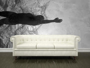 Swimming underwater view Wall Mural-Black & White,Sports-Eazywallz