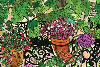 "terrace garden" Wallpaper Mural