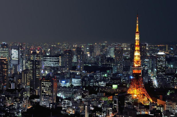 Tokyo tower at night Wall Mural-Cityscapes,Best Seller Murals,Staff Favourite Murals-Eazywallz