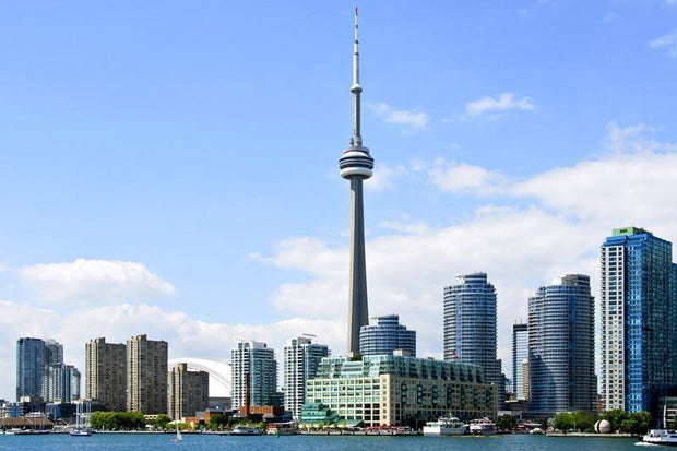 Toronto harbor skyline Wall Mural-Buildings & Landmarks,Cityscapes-Eazywallz