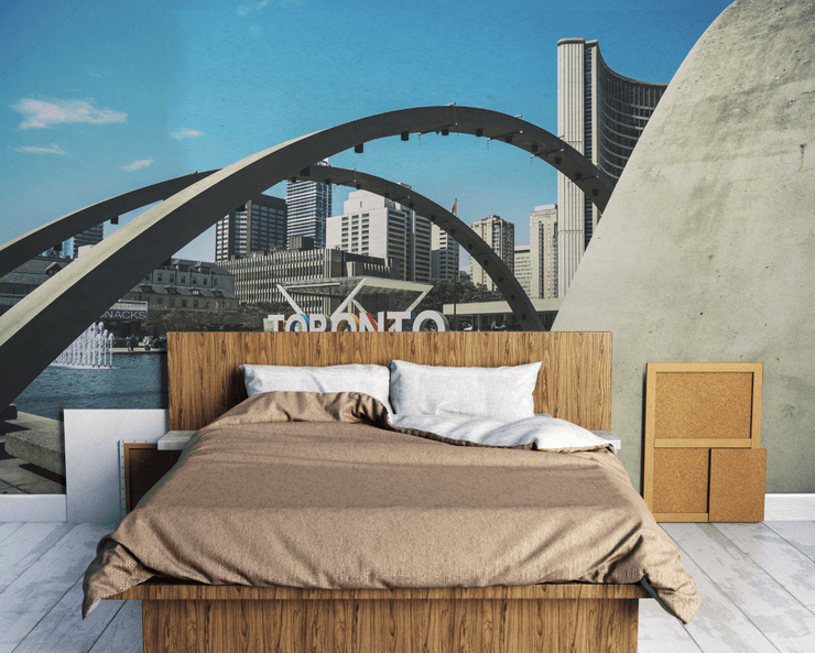 Toronto Scene Wall Mural-Buildings & Landmarks,Cityscapes-Eazywallz